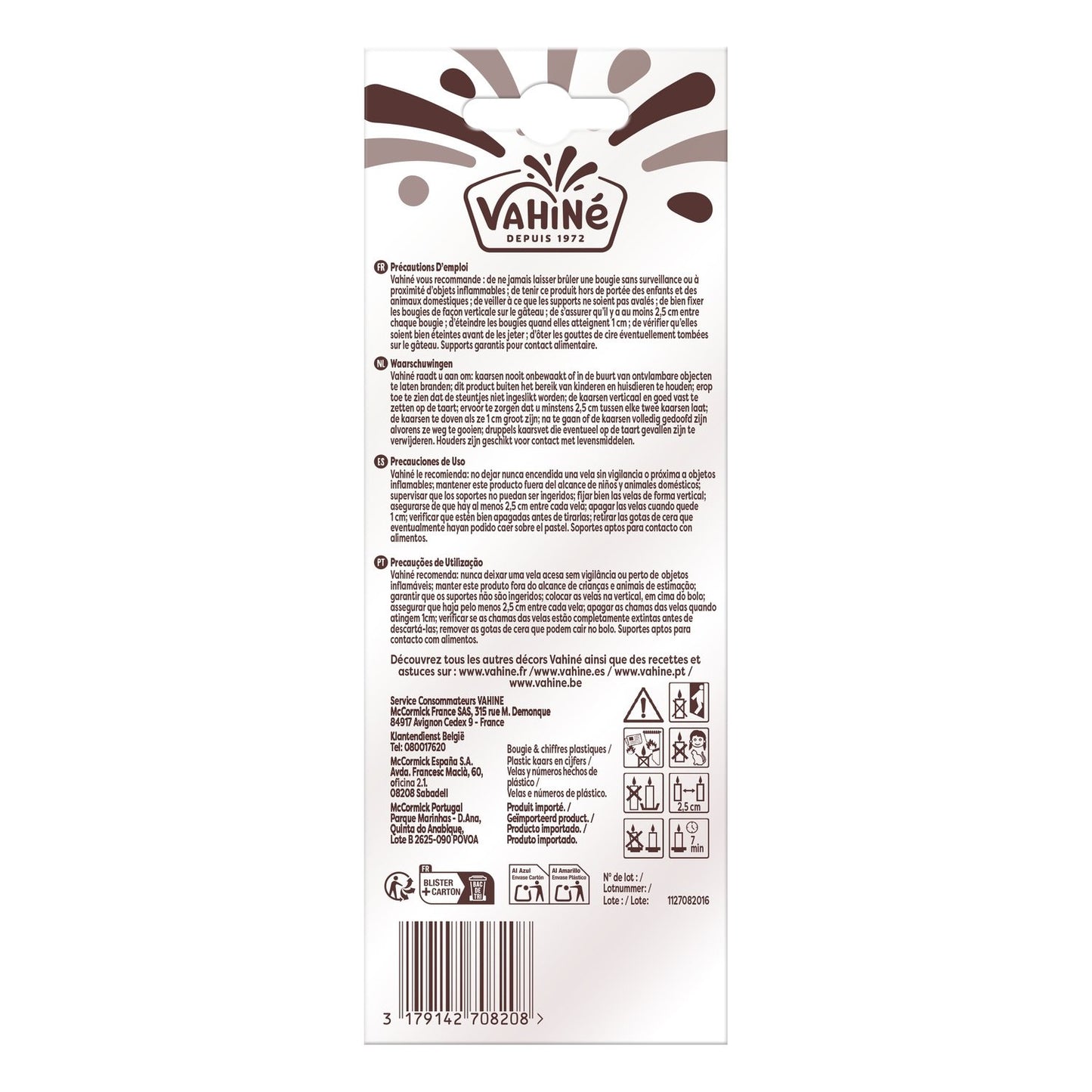 Bougie & Chiffres VAHINE