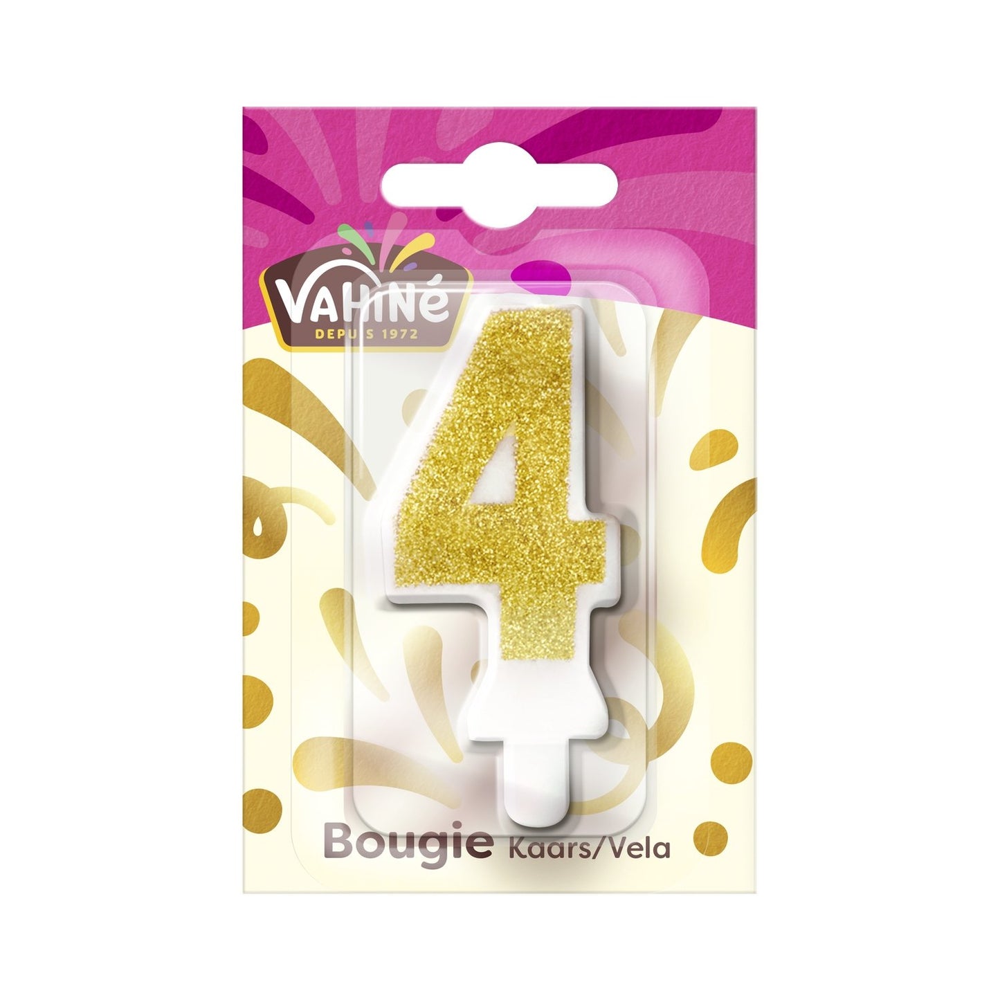 Bougie Anniversaire N° 0 N° 4 VAHINE