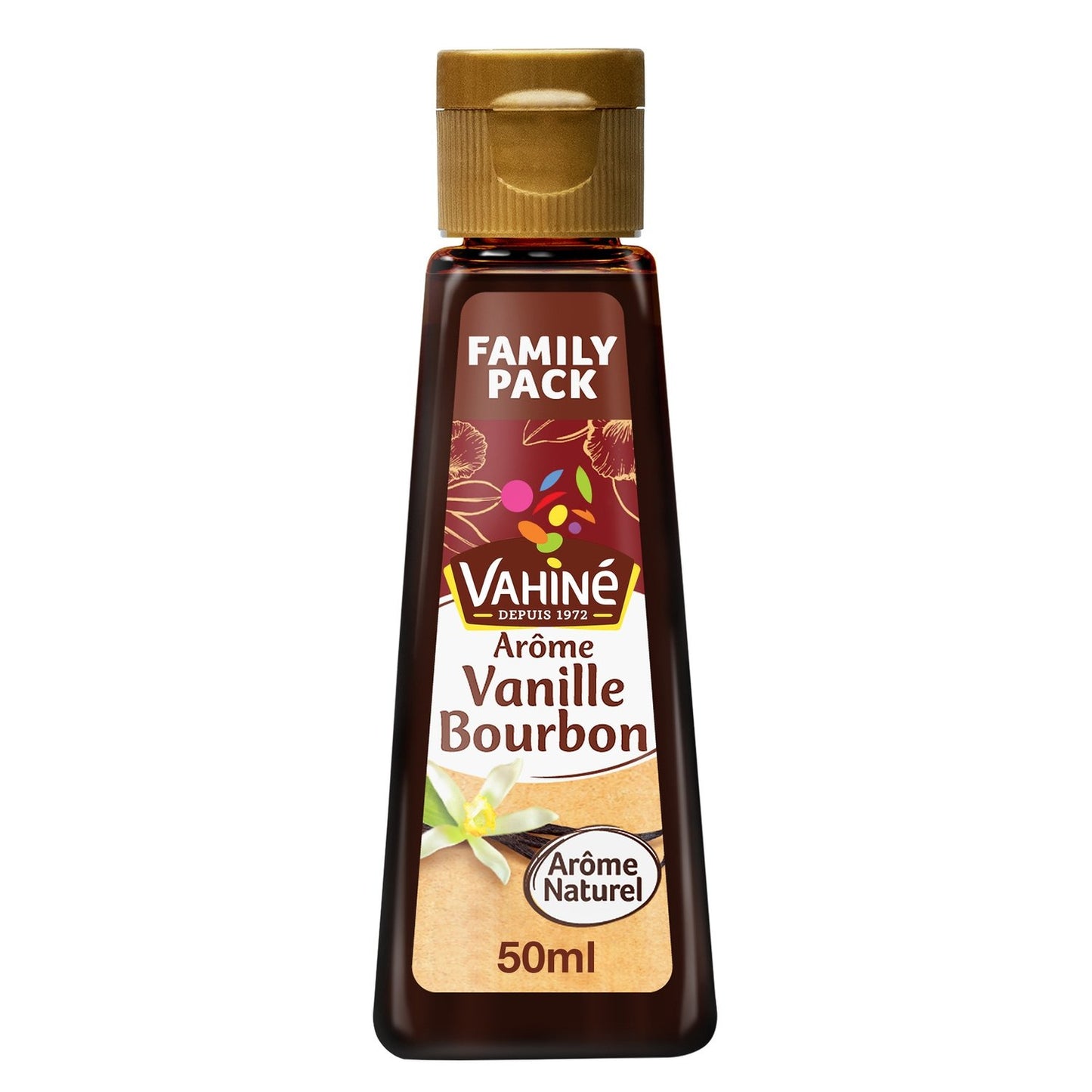 Vanille Bourbon Arôme Naturel VAHINE le flacon de 50 ml