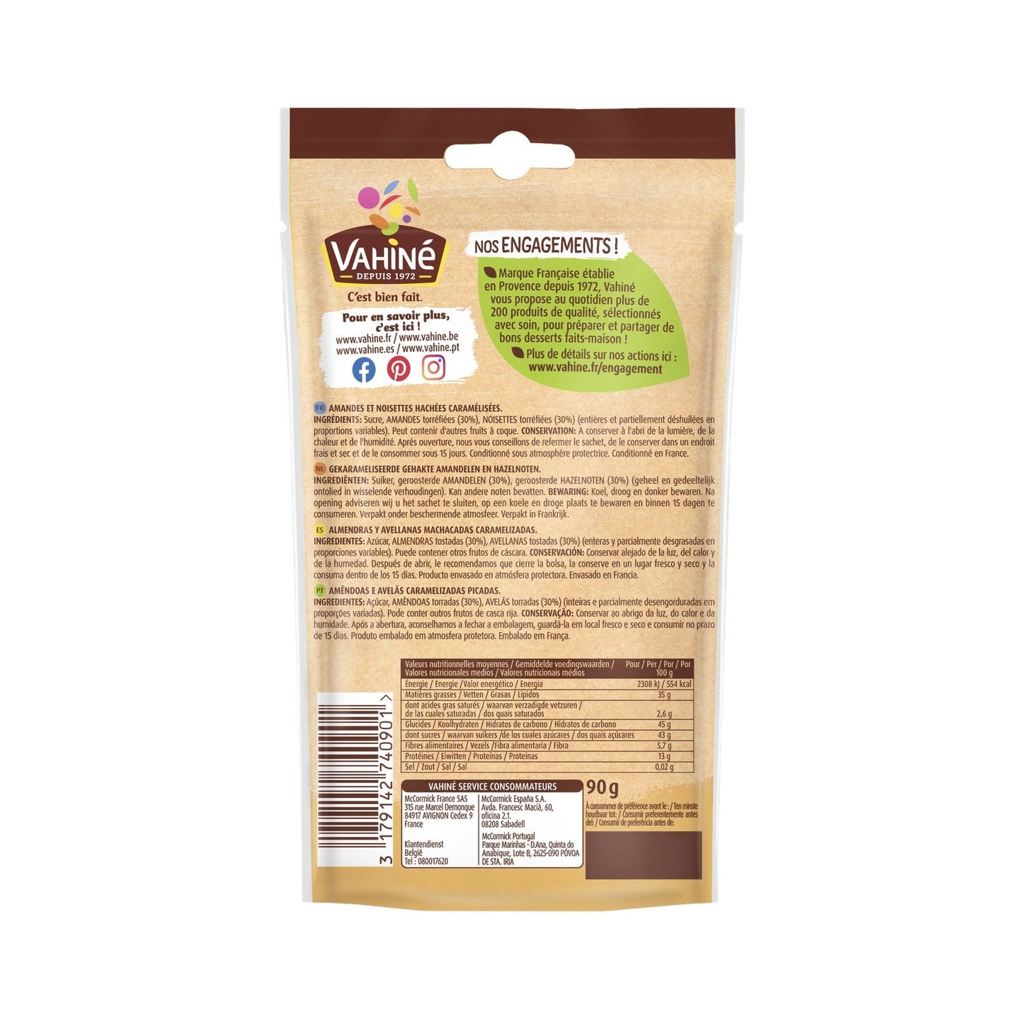 VAHINE Nougatine Nuggets