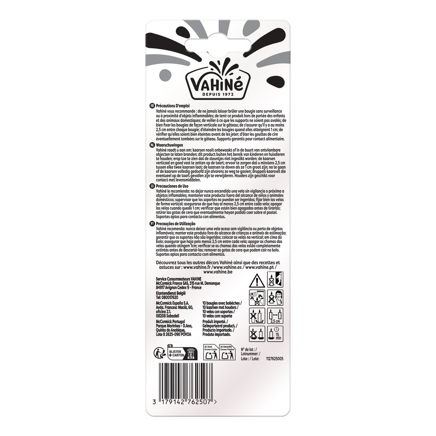 Bougies Effilées VAHINE