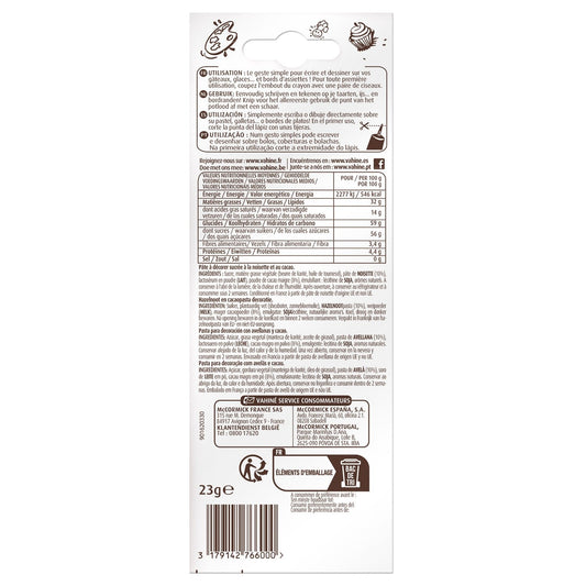 Crayon Pâtissier Chocolat Noisette VAHINE