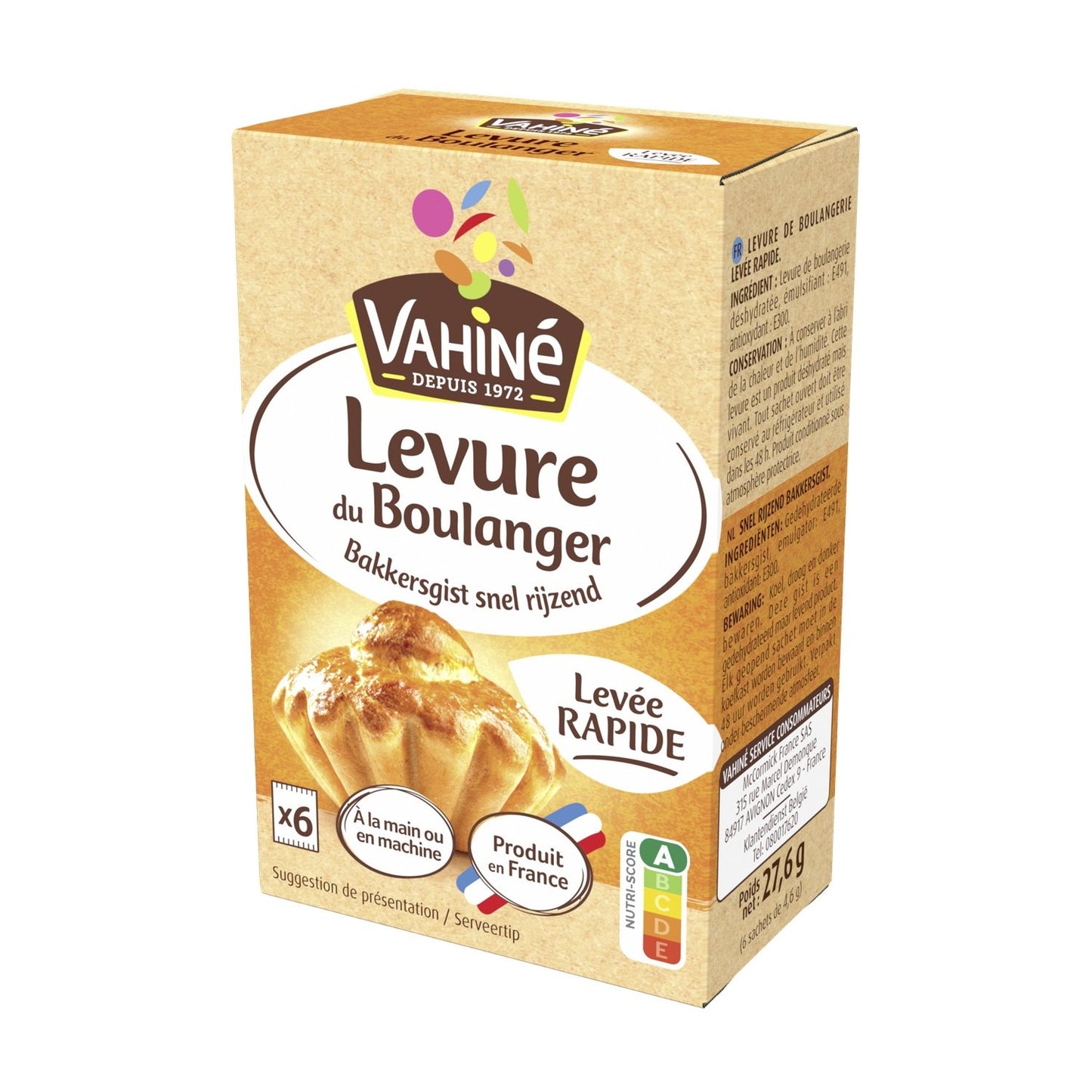 Levure du Boulanger Levée Rapide VAHINE