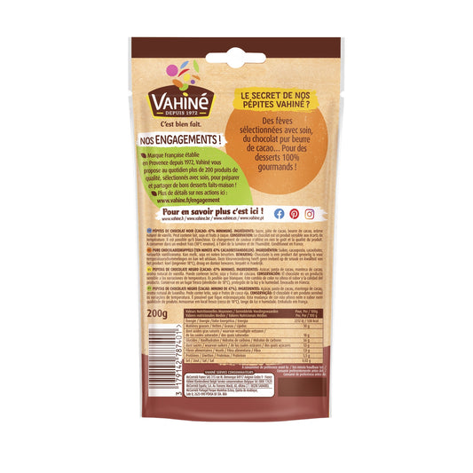 Pépites Chocolat Noir VAHINE