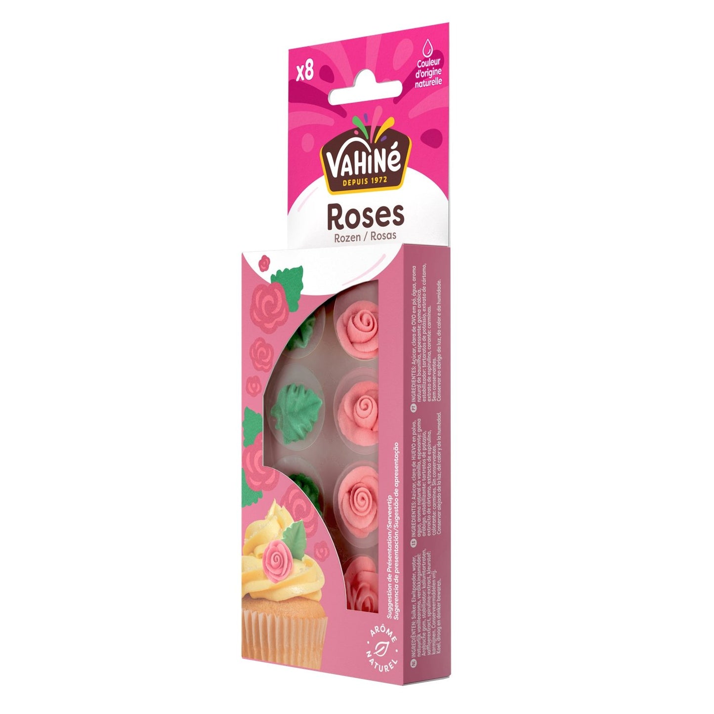 Décors Roses et Feuilles en Sucre VAHINE