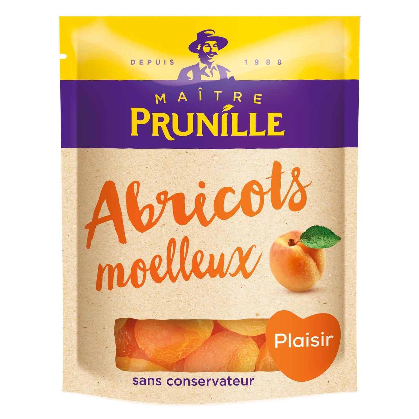 Abricots Secs Moelleux MAITRE PRUNILLE le sachet de 500g