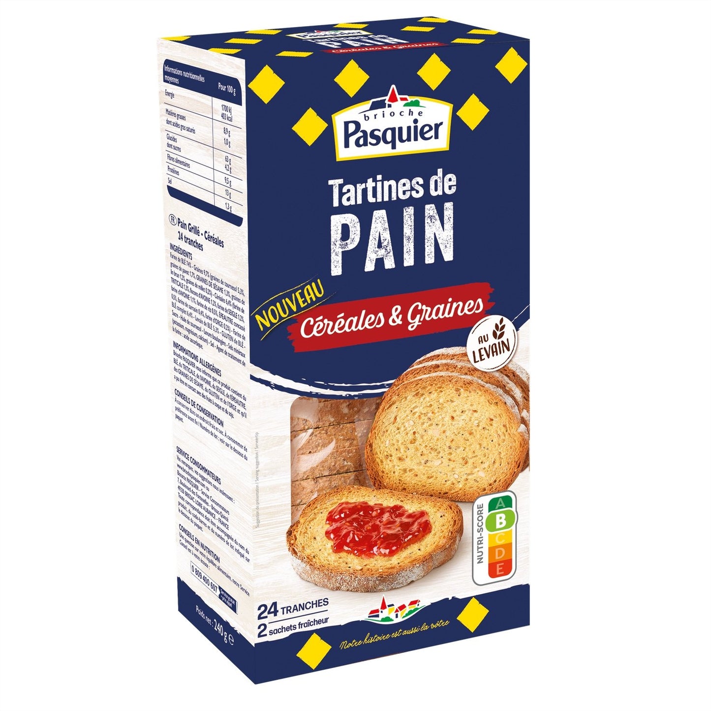 PASQUIER Getreide- und Körnertoast