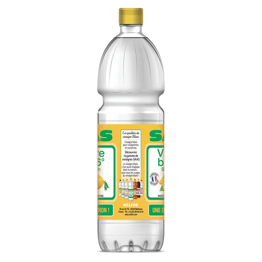 Vinaigre d'Alcool Blanc Aromatisé au Citron SAAS