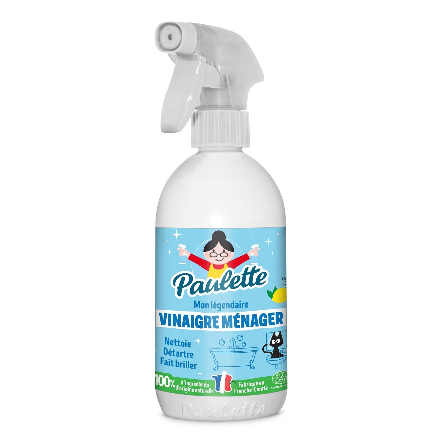 Ecocert PAULETTE Multi-Surface Lemon Vinegar Household Cleaner