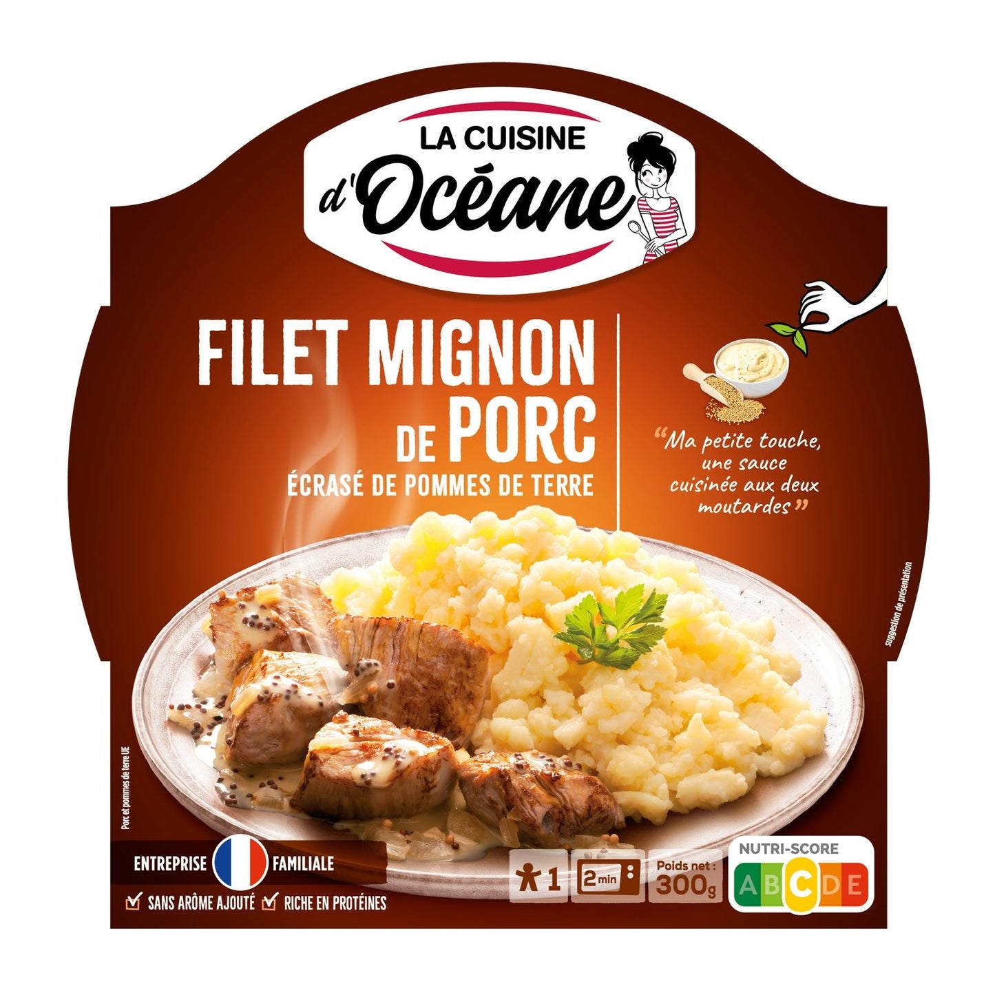 Plat Cuisiné Filet Mignon Pomme de Terre LA CUISINE D'OCEANE l'assiette de 300 g