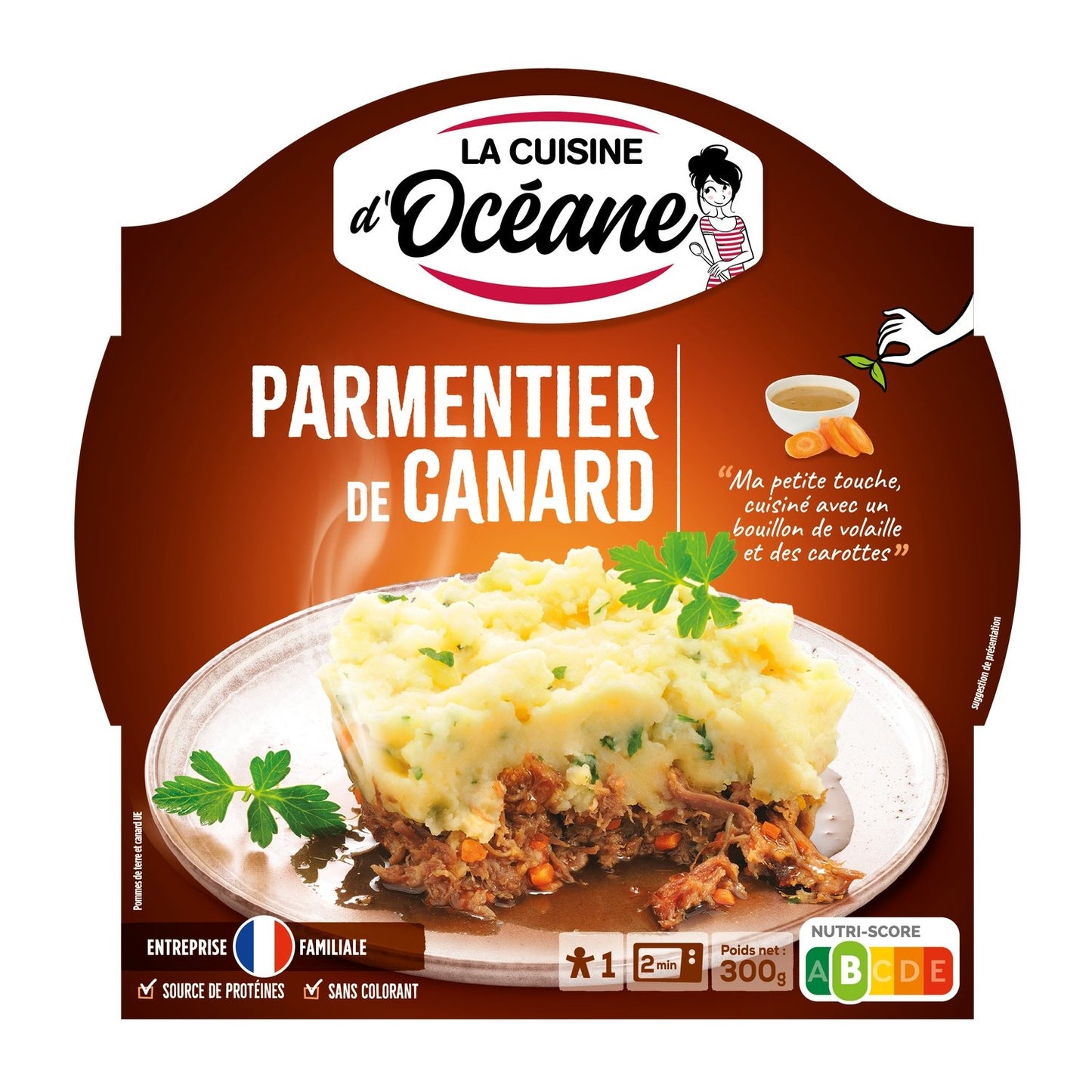 Plats Cuisinés Parmentier de Canard LA CUISINE D'OCEANE La barquette de 300g