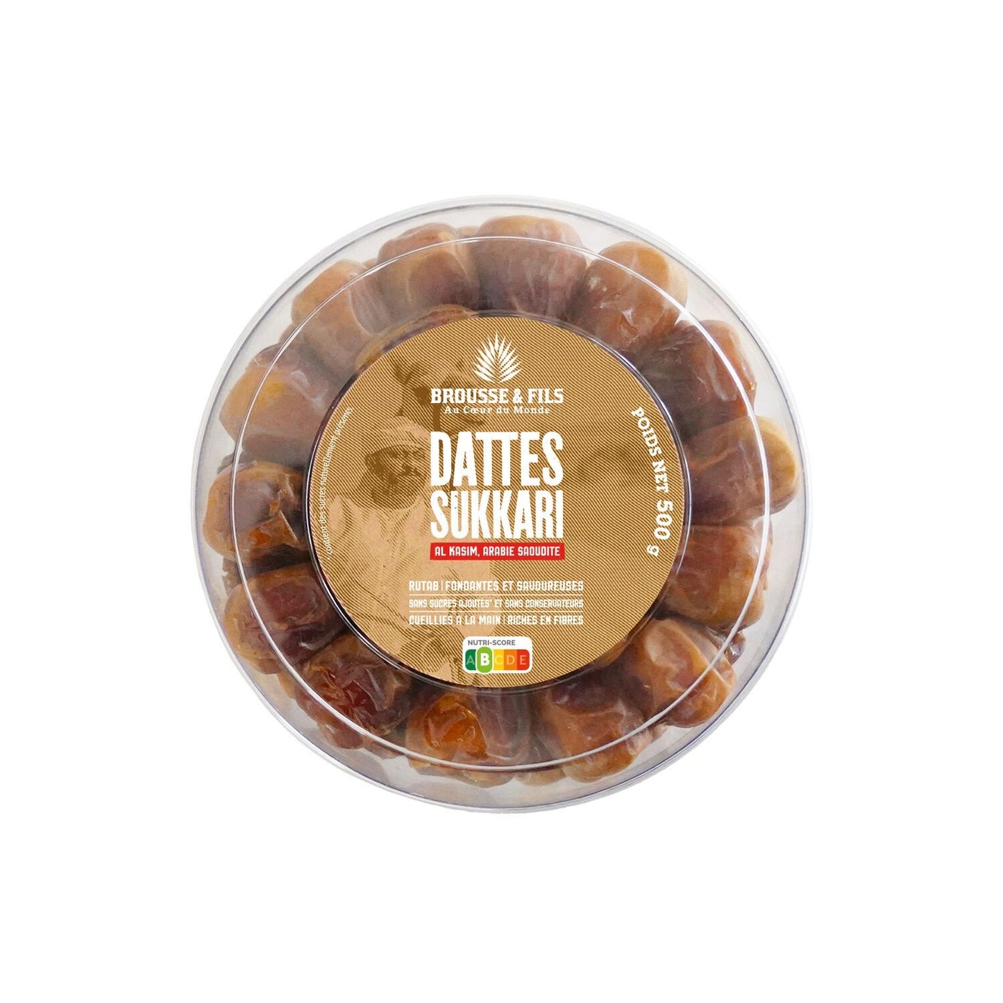 Dattes Sukkari Brousse & FILS la barquette de 500g