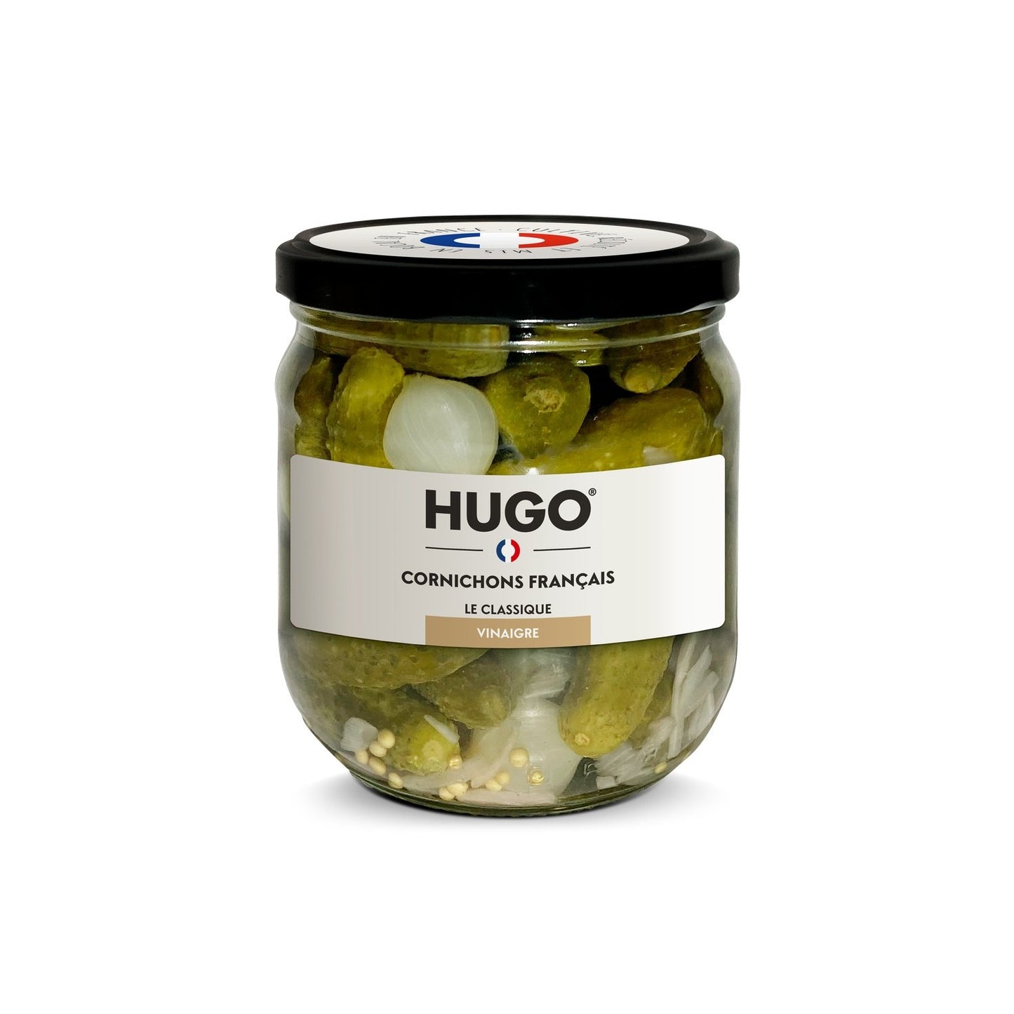 Cornichon Français au Vinaigre le Classique HUGO le pot de 210g