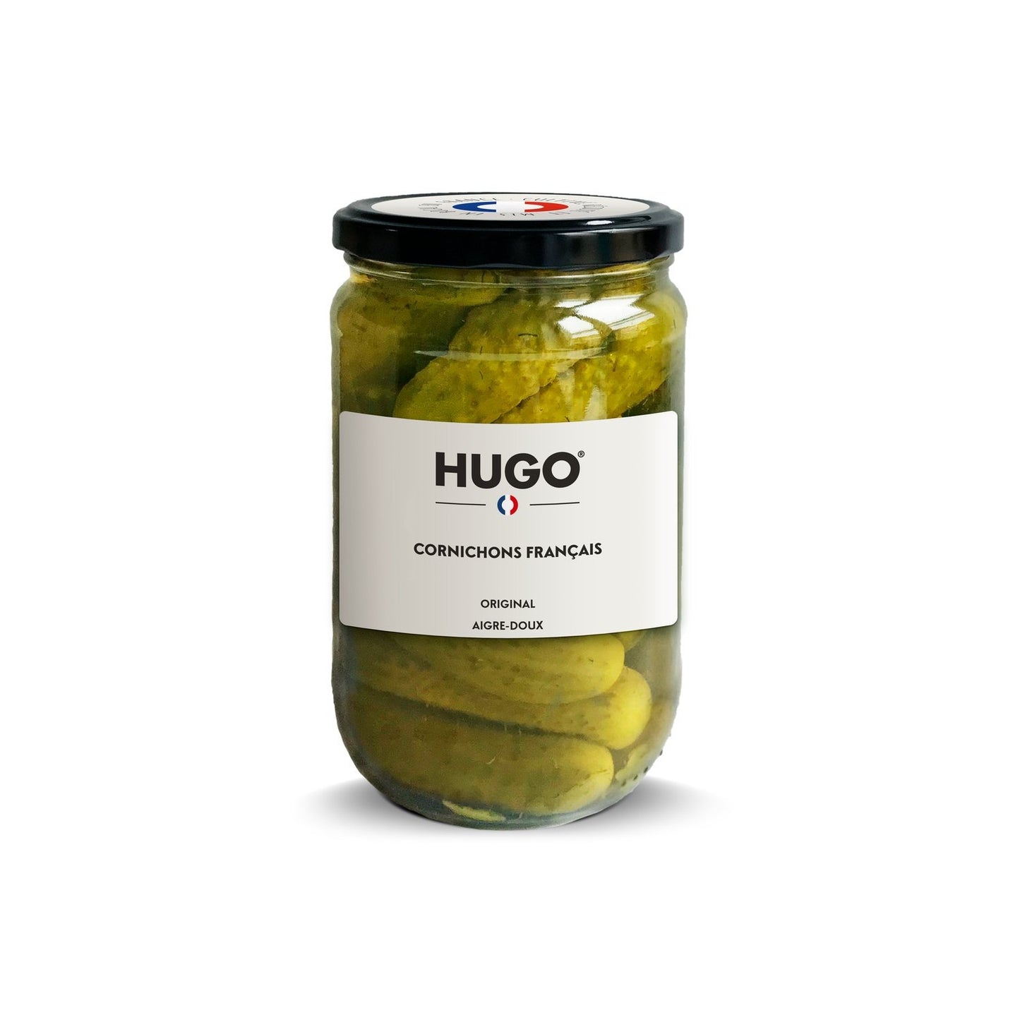 Cornichon Français Aigre-Doux HUGO le pot de 360g