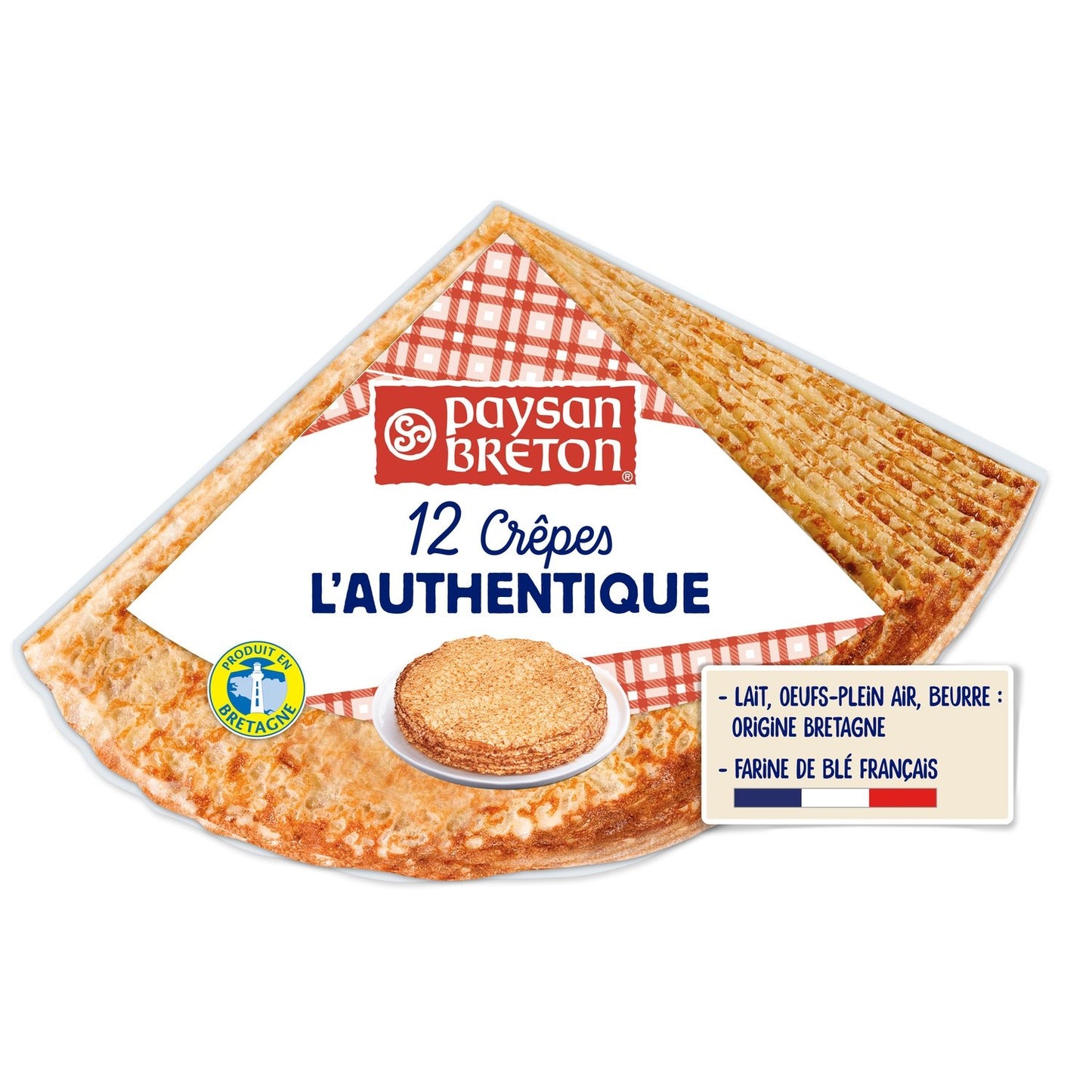 Crêpes Nature PAYSAN BRETON le paquet de 12 - 370 g