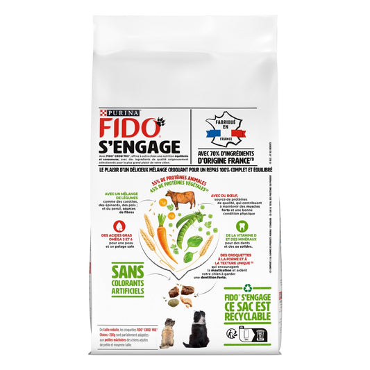 Croquettes pour Chien Adulte Petit <10kg Boeuf Légumes FIDO