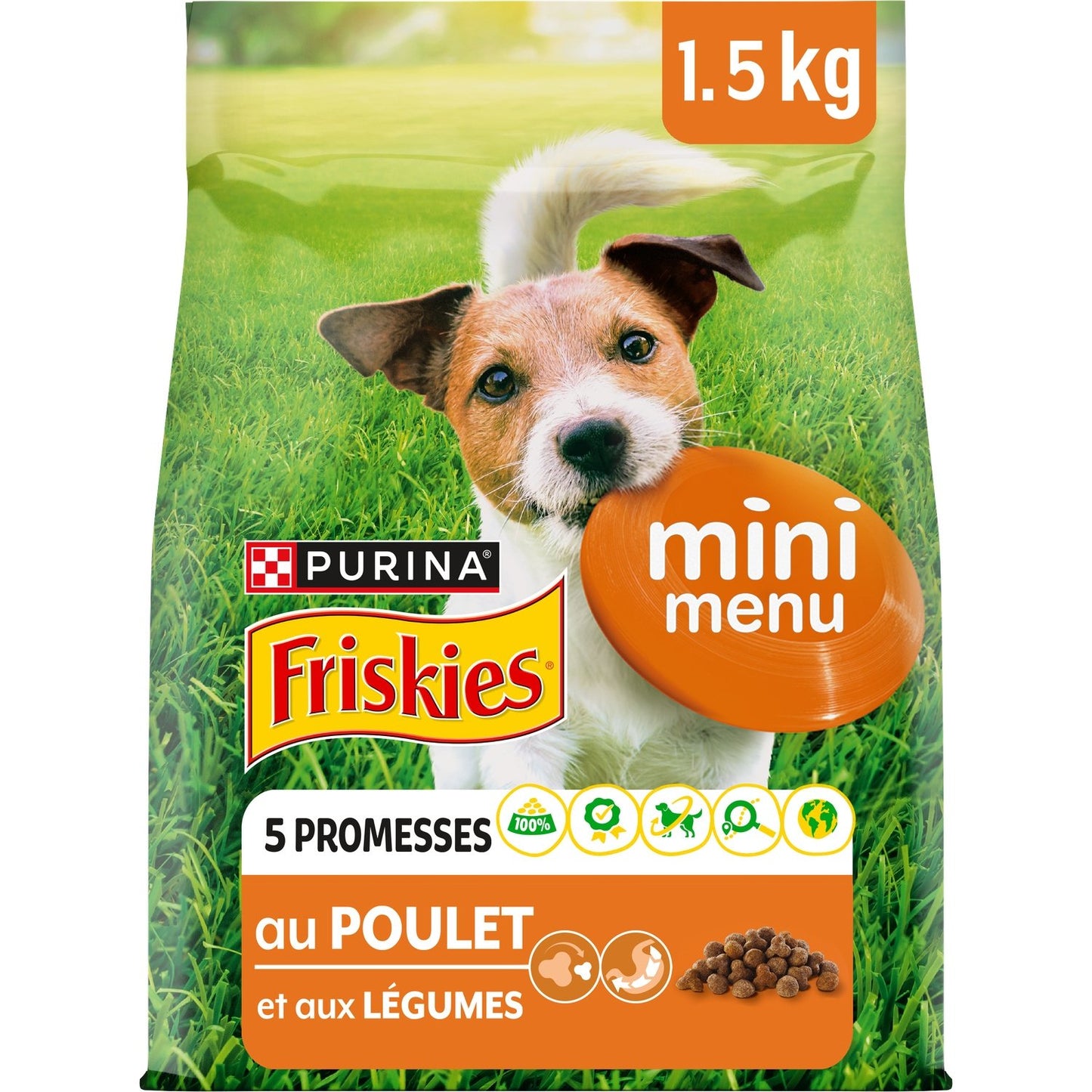 Croquettes pour Chien Adulte Poulet Légumes FRISKIES