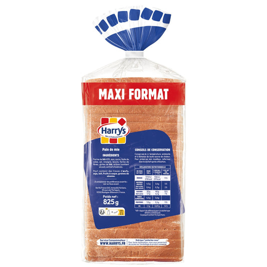 HARRYS American Sandwich Bread, Plain, Maxi Size, No Additives