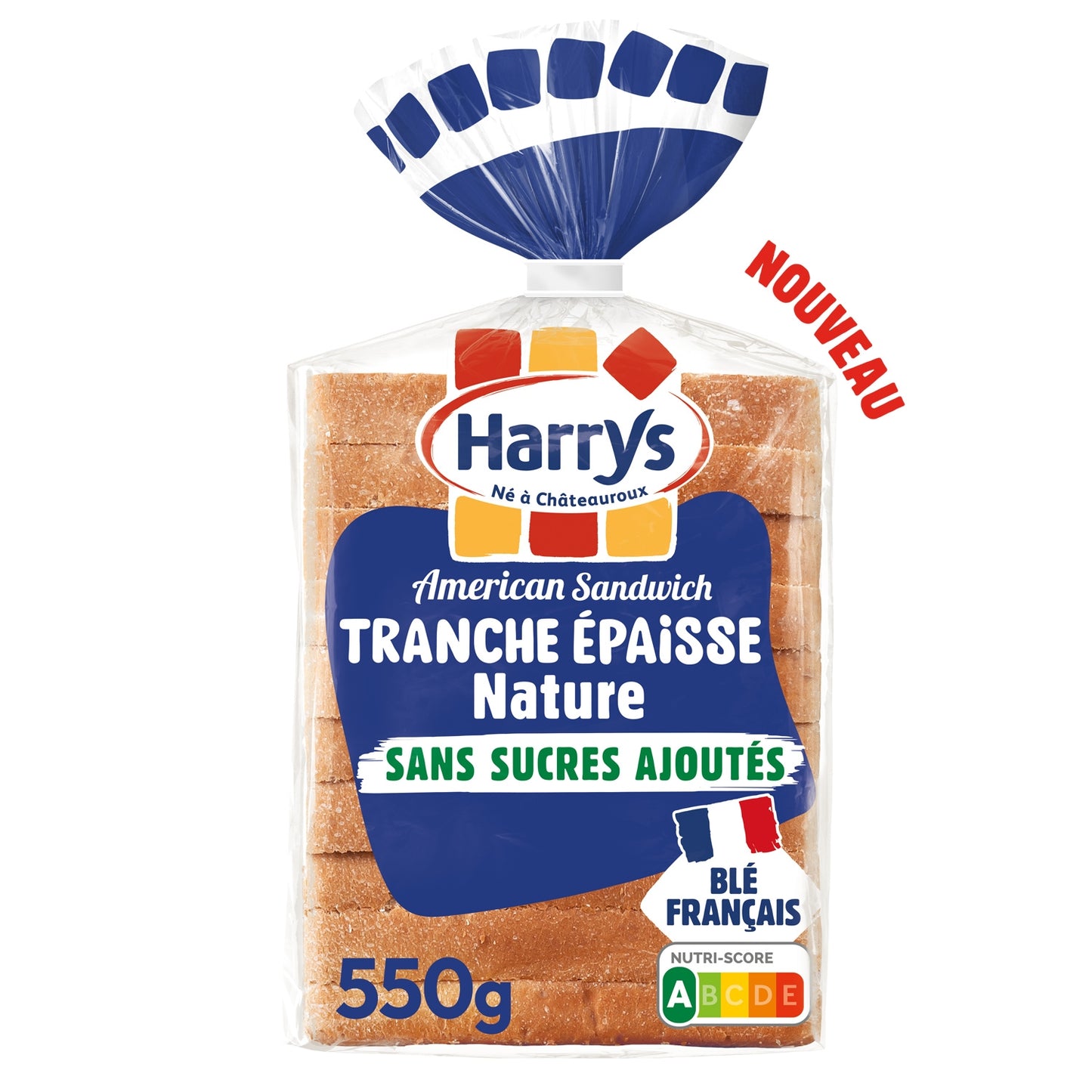 Pain de Mie Américain Sandwich Nature Tranches Epaisses HARRYS