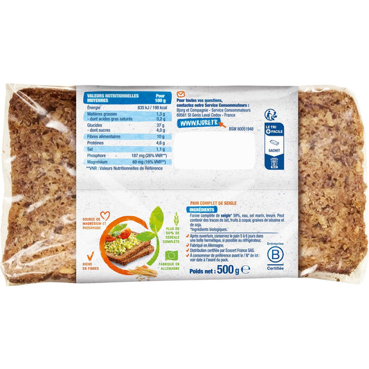 BJORG Organic Rye Bread