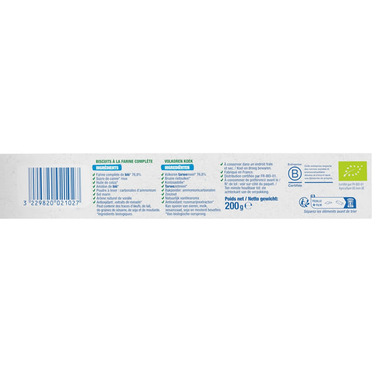 Biscuits le P'tit Nature Bio BJORG