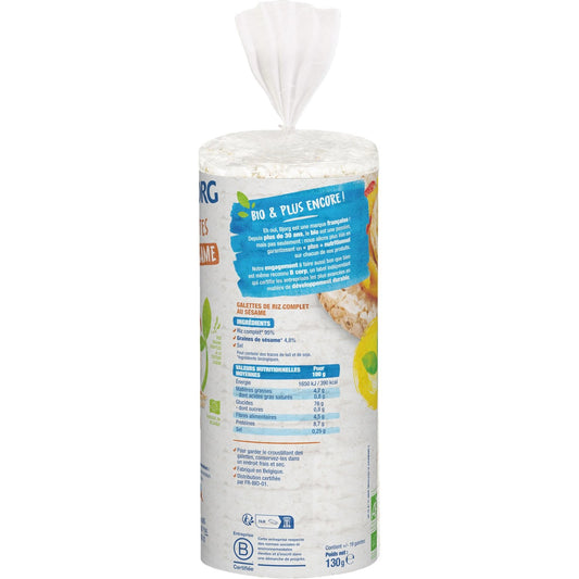BJORG Bio-Sesam-Reiswaffeln