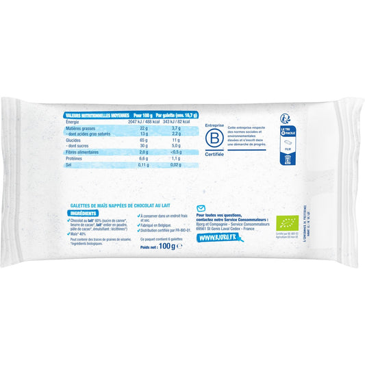 Galettes Maïs Chocolat au Lait Bio BJORG