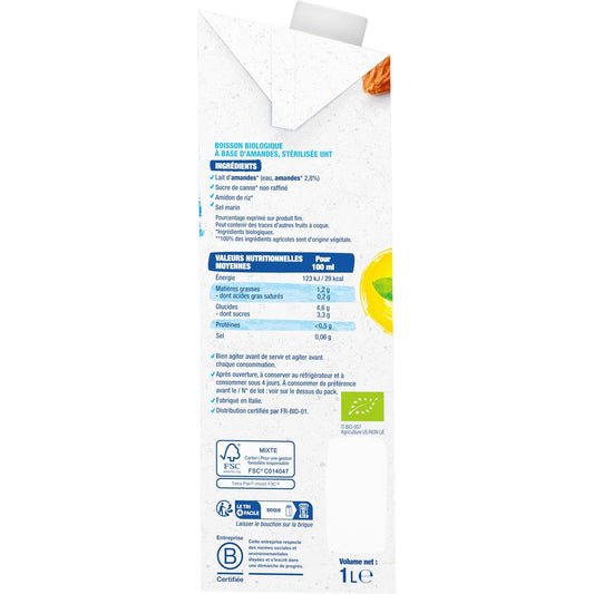 Boisson Végétale Bio Lait d'Amande BJORG