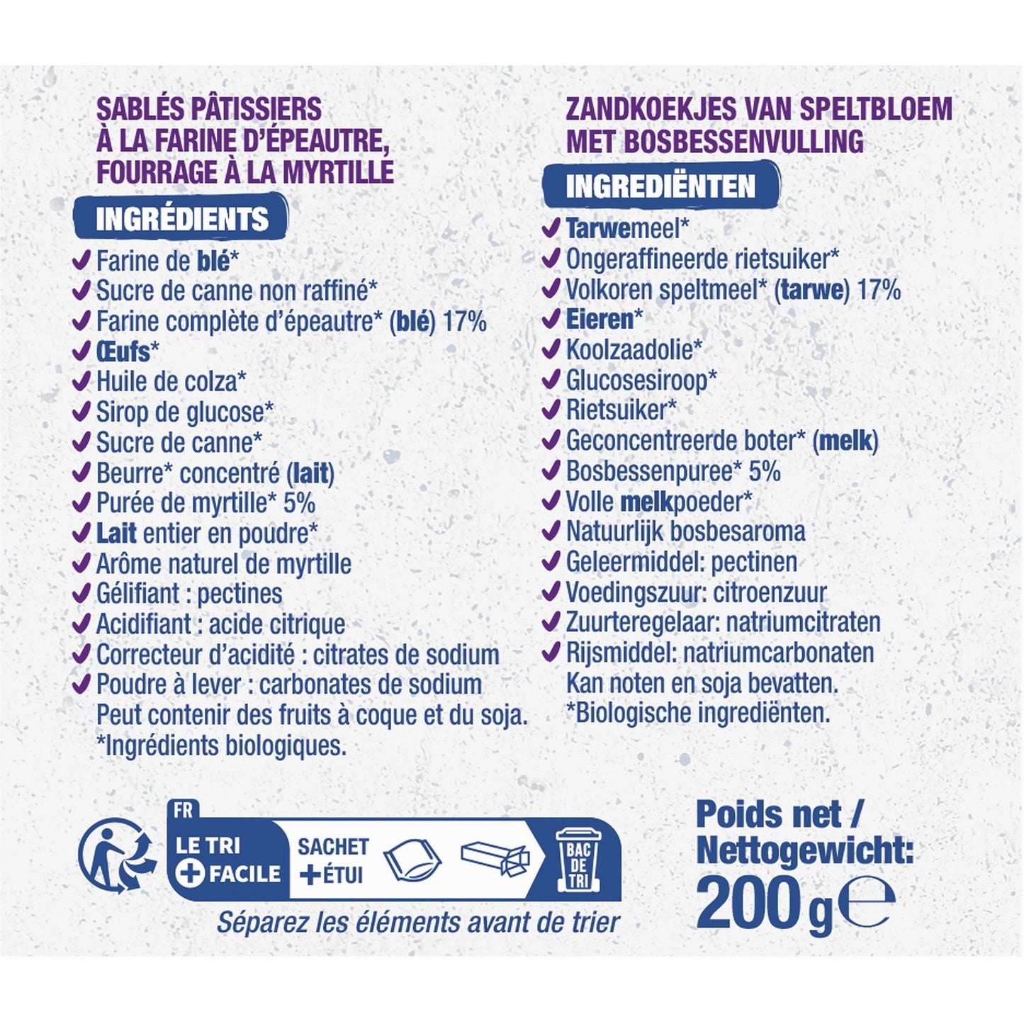 Biscuits Bio Lunettes Myrtille BJORG