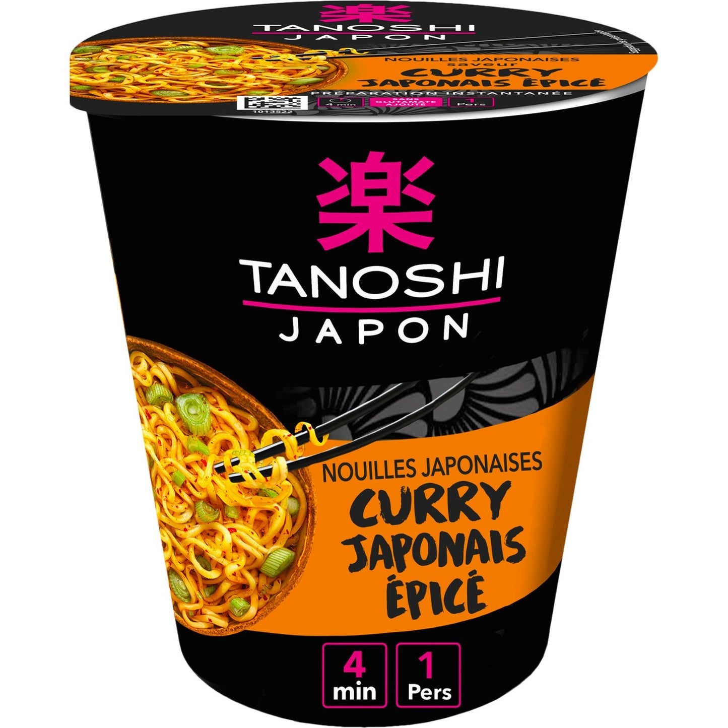 Nouilles Curry Épicé TANOSHI Le pot de 65g