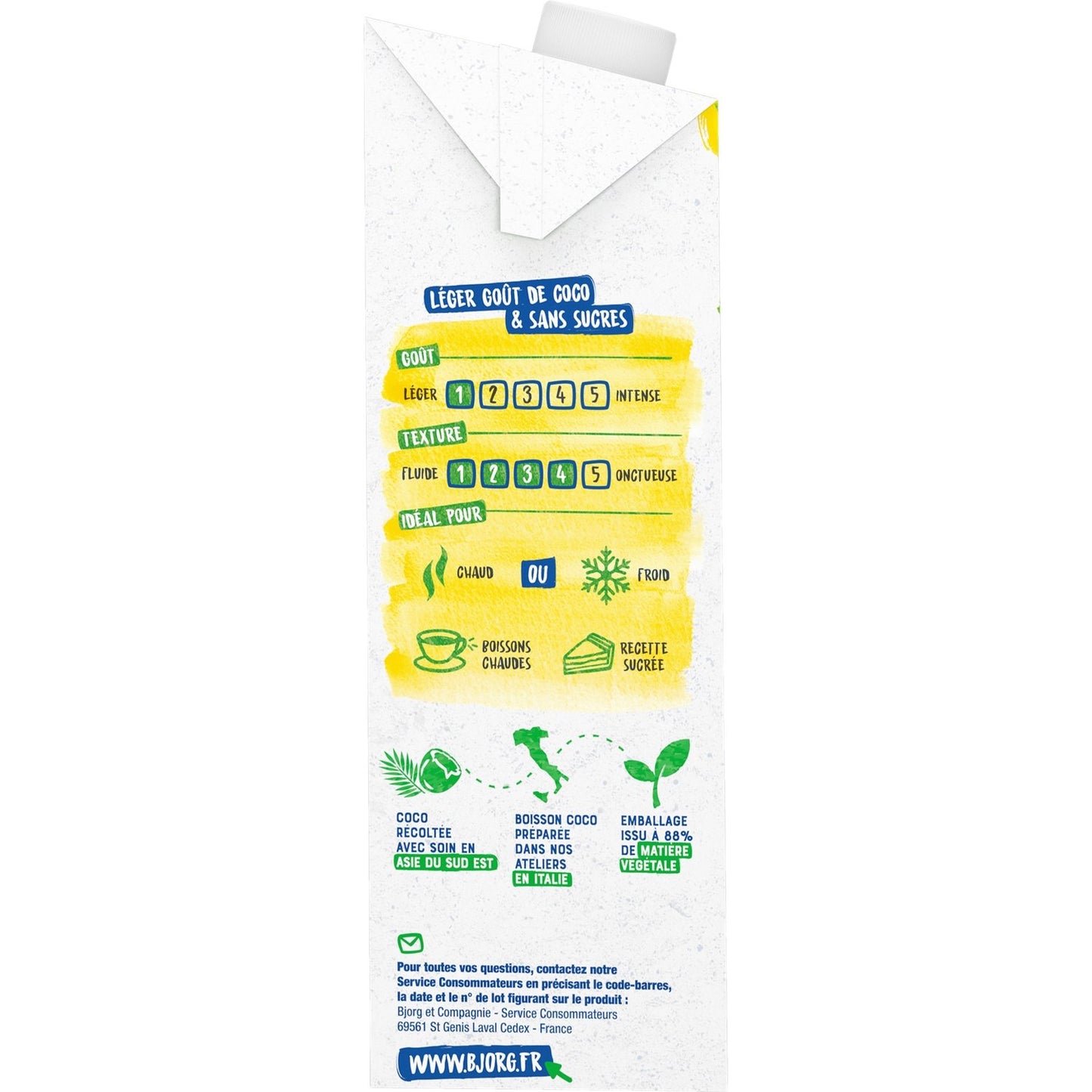 BJORG Organic Plant-Based Drink with Sugar-Free Coconut Milk