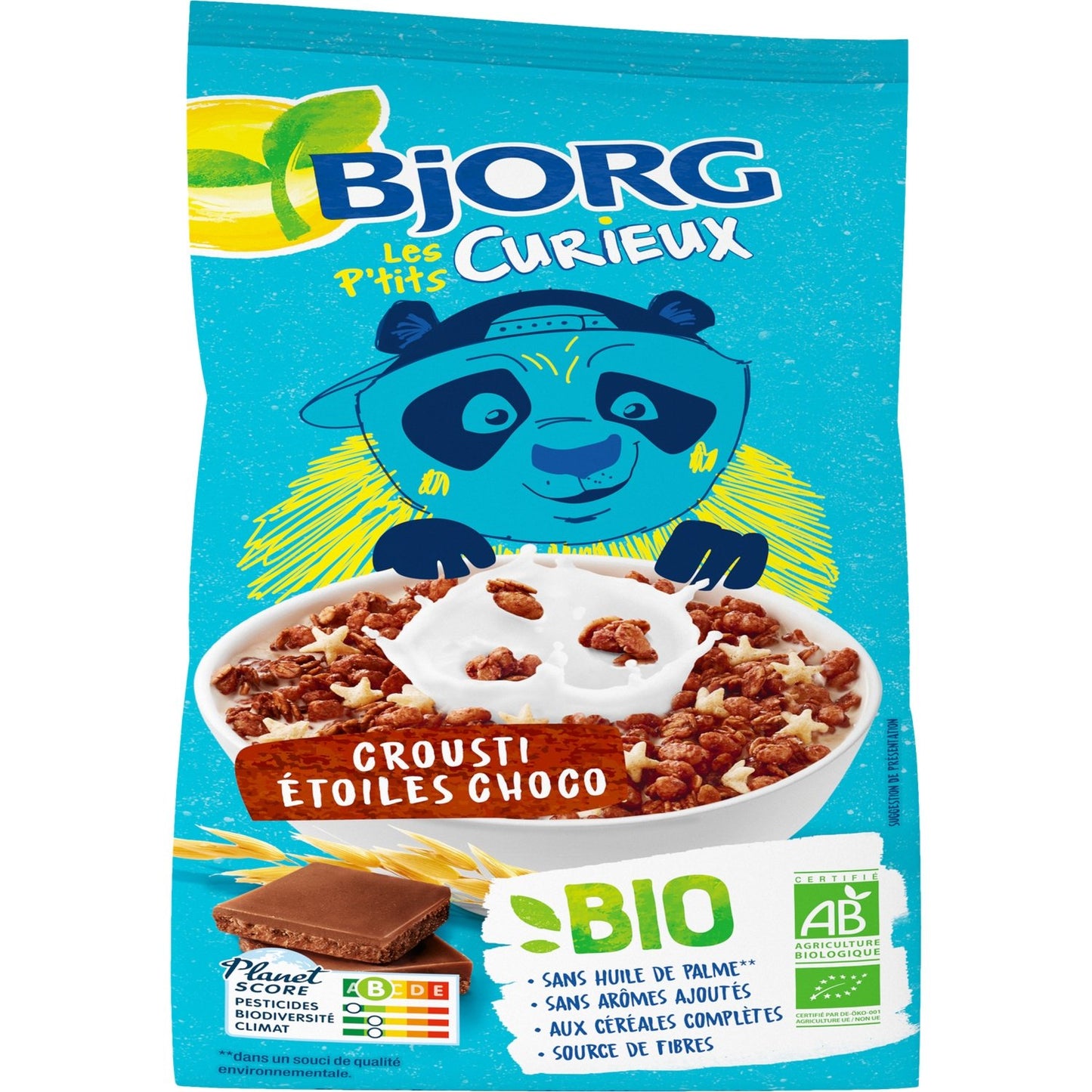 Céréales Bio Crousti Etoiles Choco BJORG Le paquet de 375g