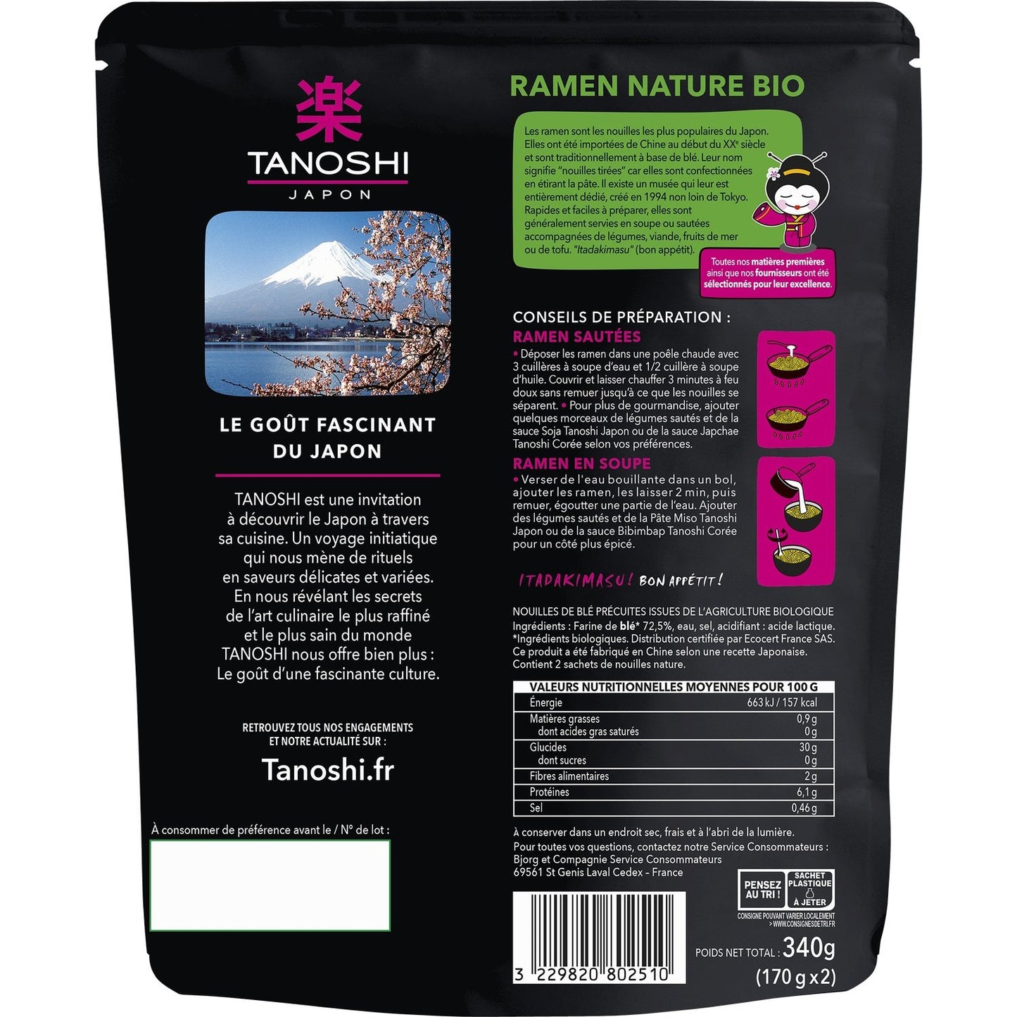 Ramen Nature Organic TANOSHI