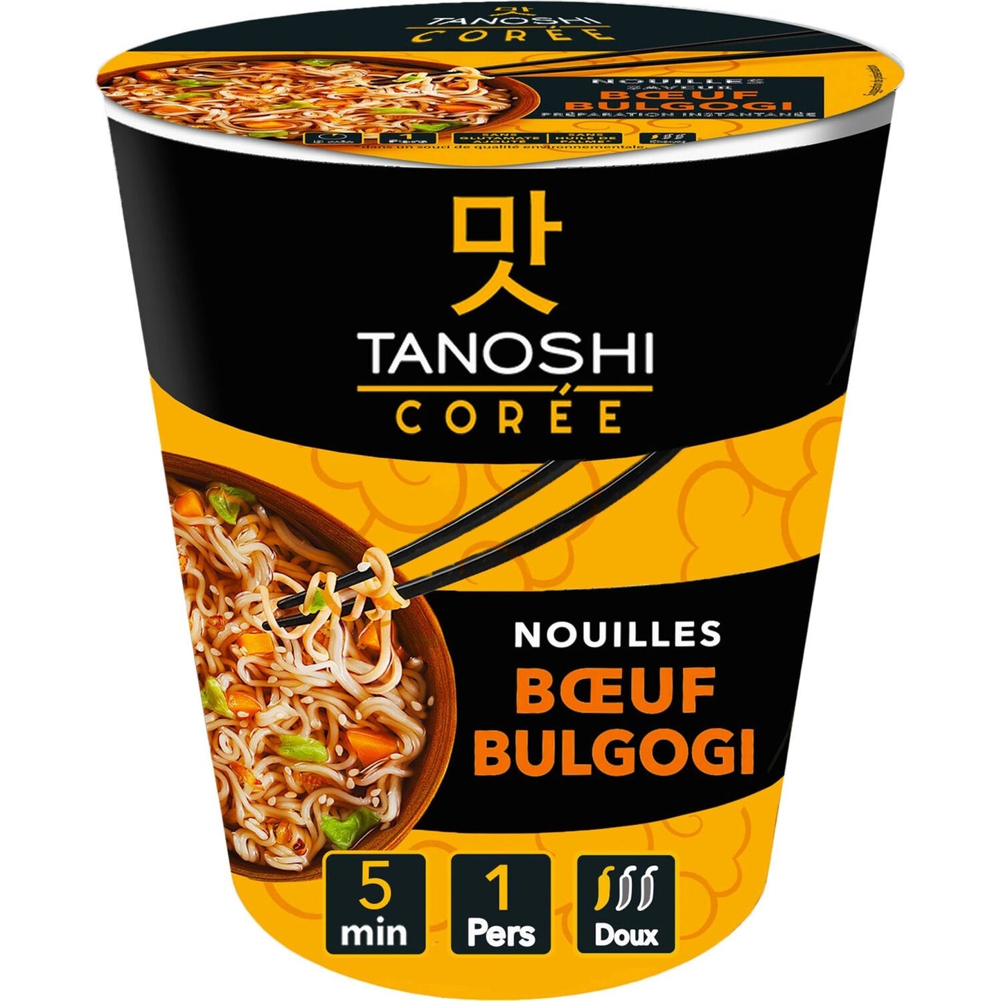 Nouille Bulgogi TANOSHI Le cup de 65g