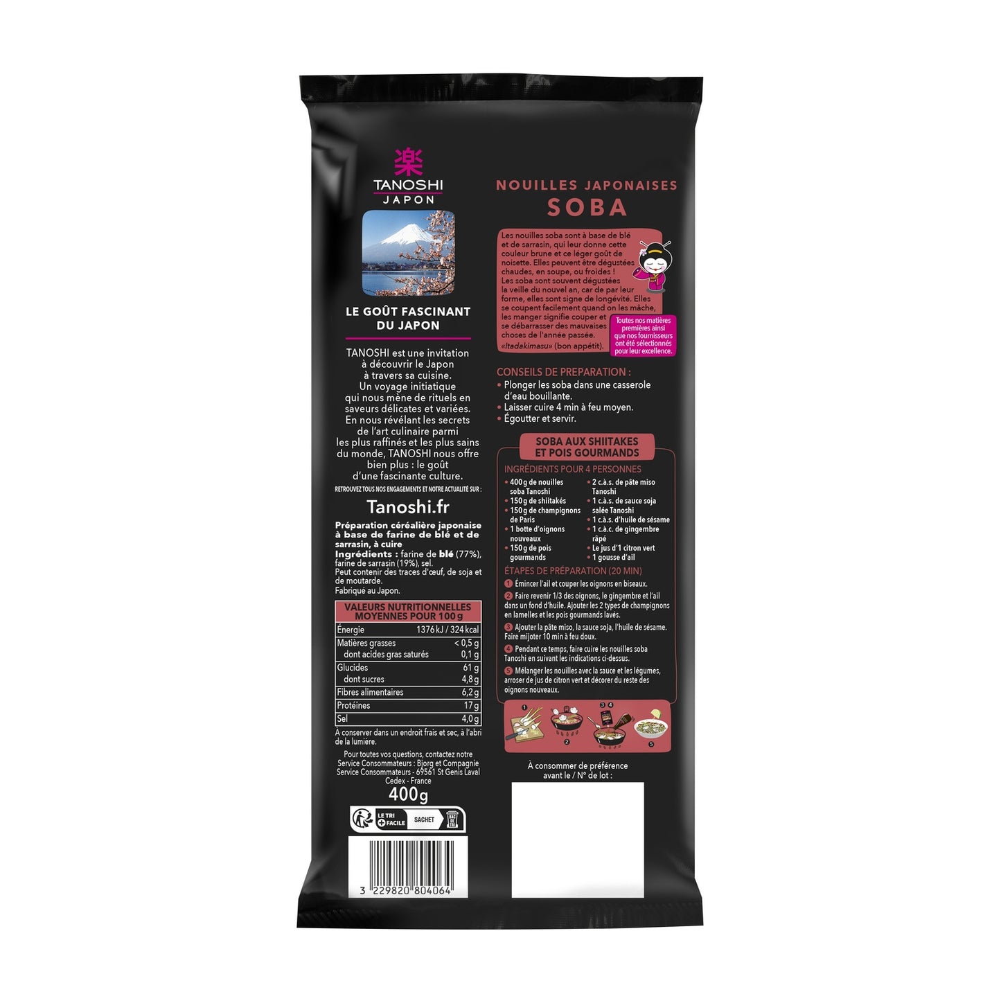 Japanese Soba Noodles TANOSHI