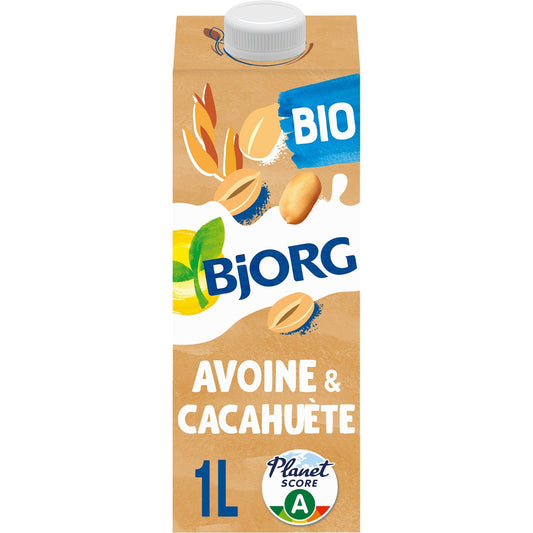 Boisson Végétale à Base d'Avoine et Cacahuète Bio BJORG