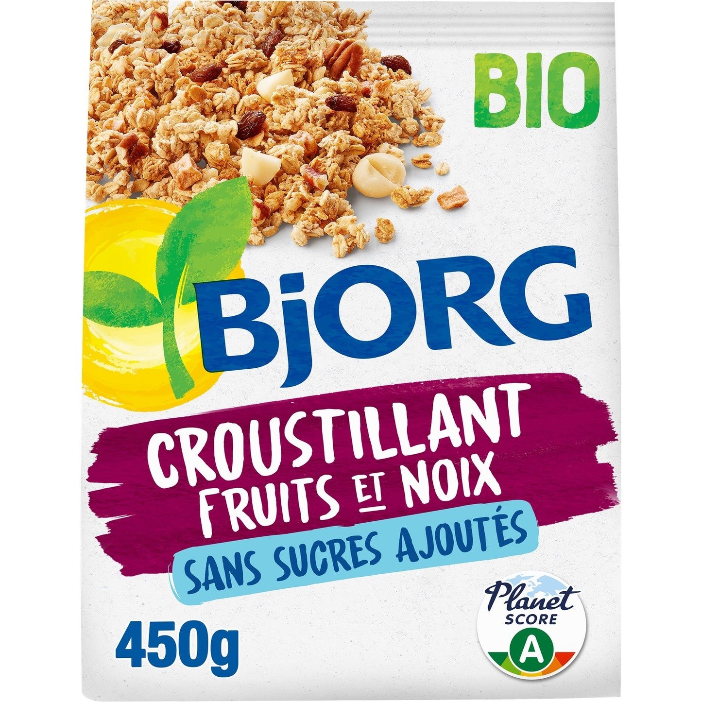 Croustillant Fruits et Noix Bio BJORG le paquet de 450g