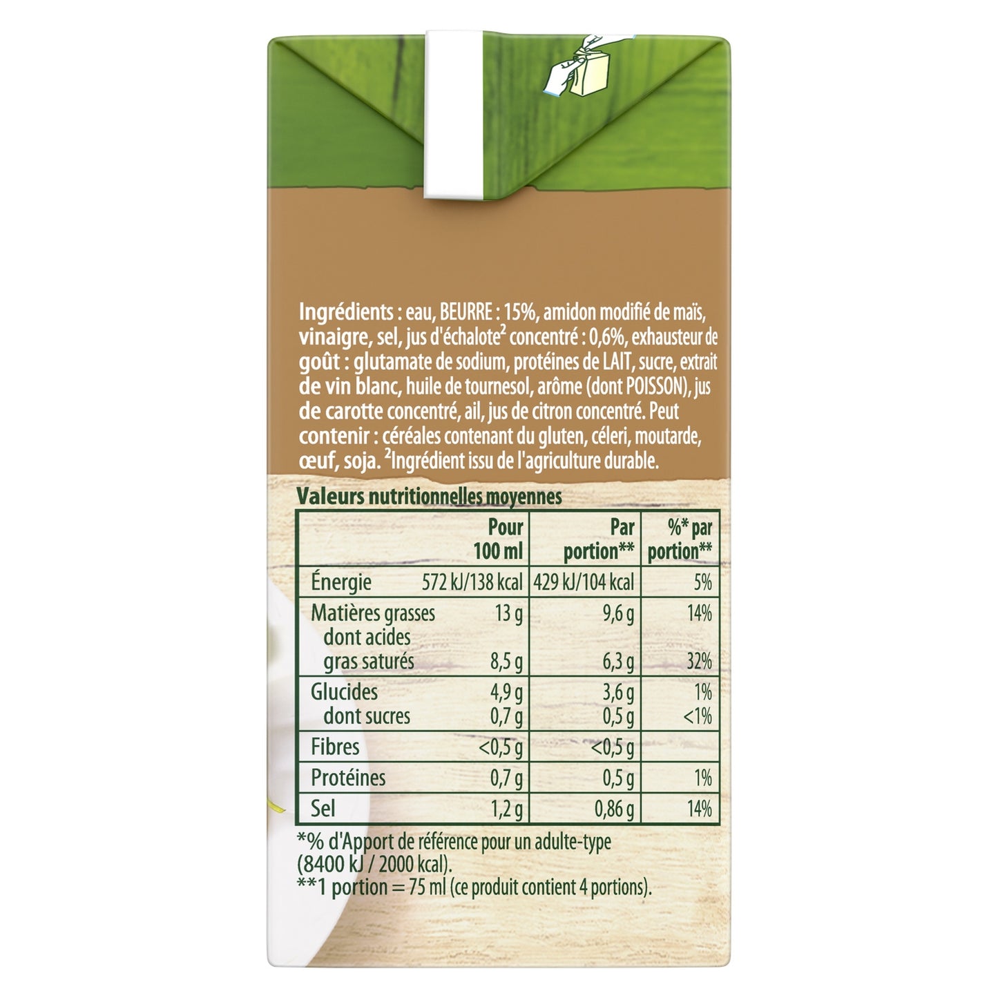 KNORR Schalotten-Weißbuttersauce