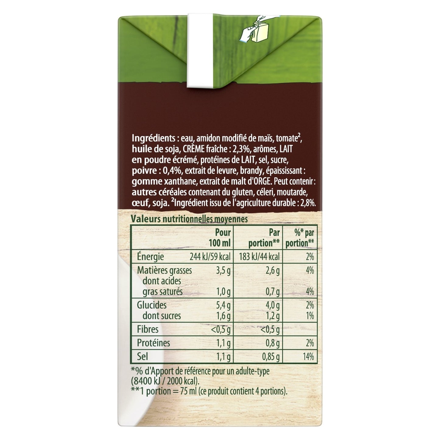 KNORR Flüssige Pfeffersauce mit Sauerrahm