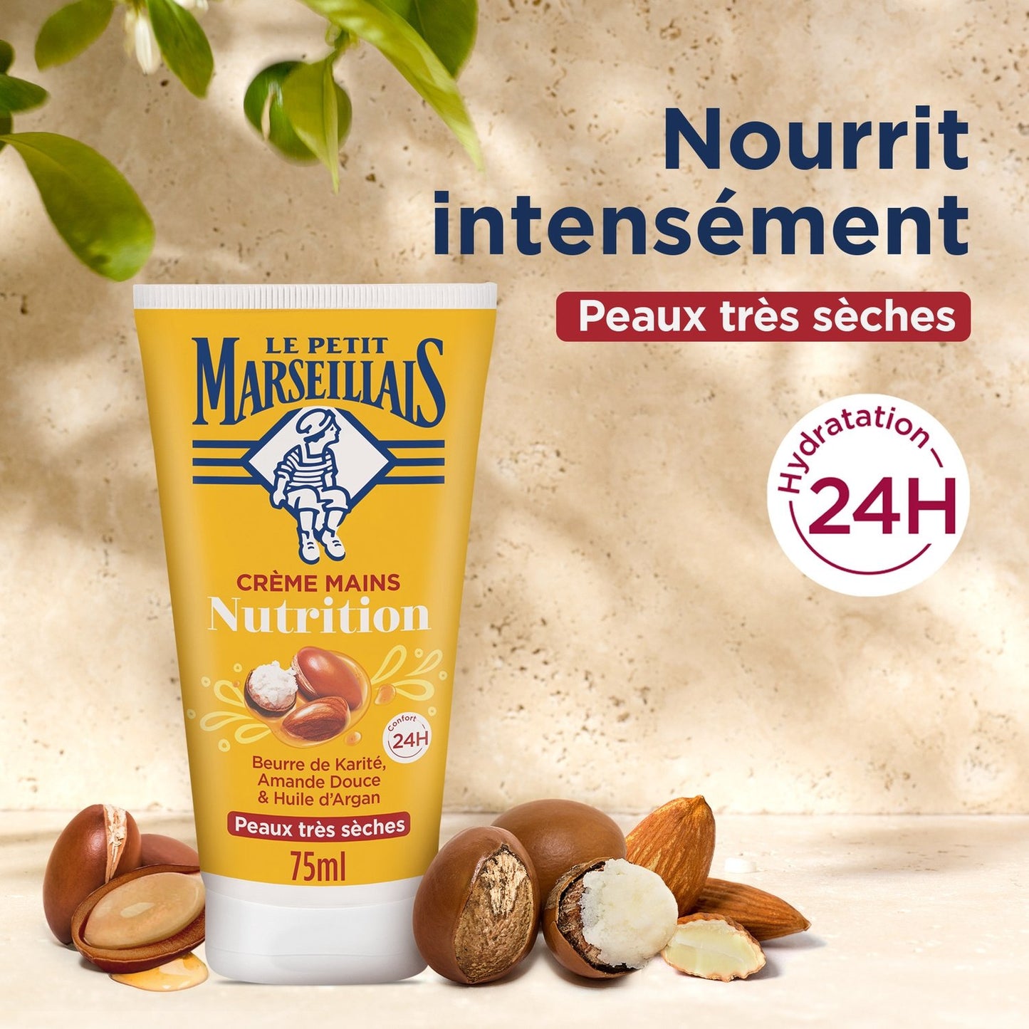 Crème Main Nutrition Karité Amande Douce Huile d'Argan LE PETIT MARSEILLAIS