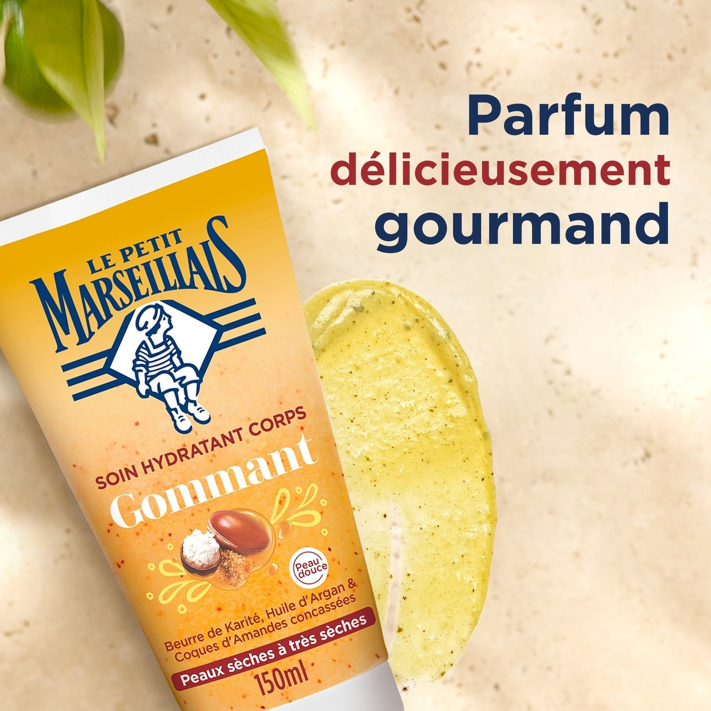 Gommage Corps Peau Très Sèche Exfoliant Hydratant Karité et Huile d'Argan LE PETIT MARSEILLAIS