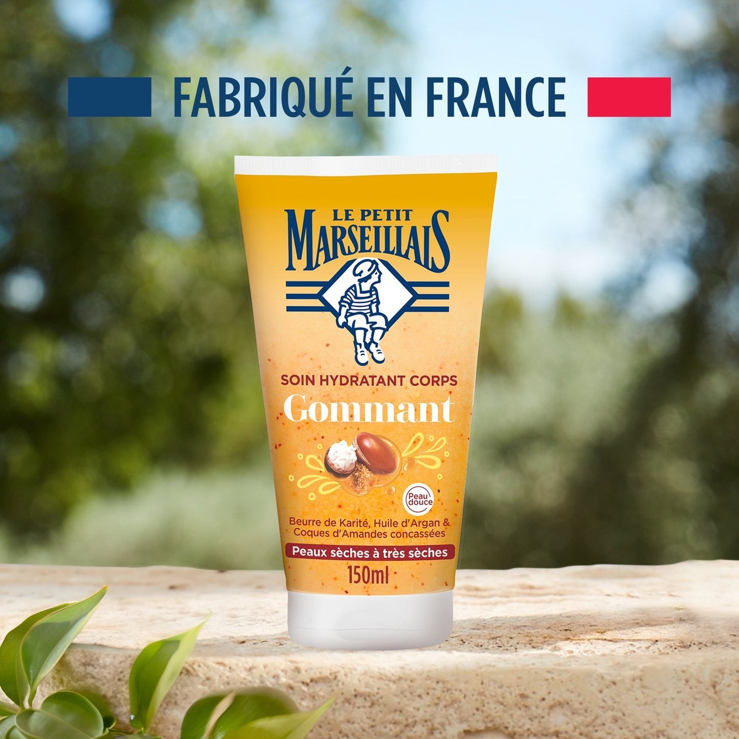 Gommage Corps Peau Très Sèche Exfoliant Hydratant Karité et Huile d'Argan LE PETIT MARSEILLAIS