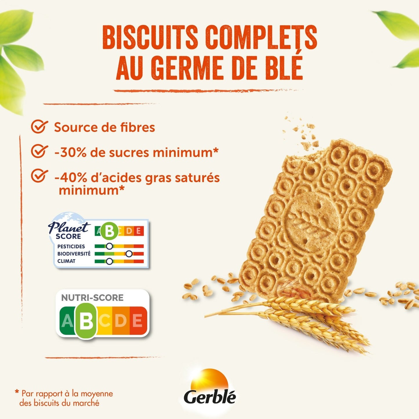 GERBLE Whole Wheat Germ Biscuit