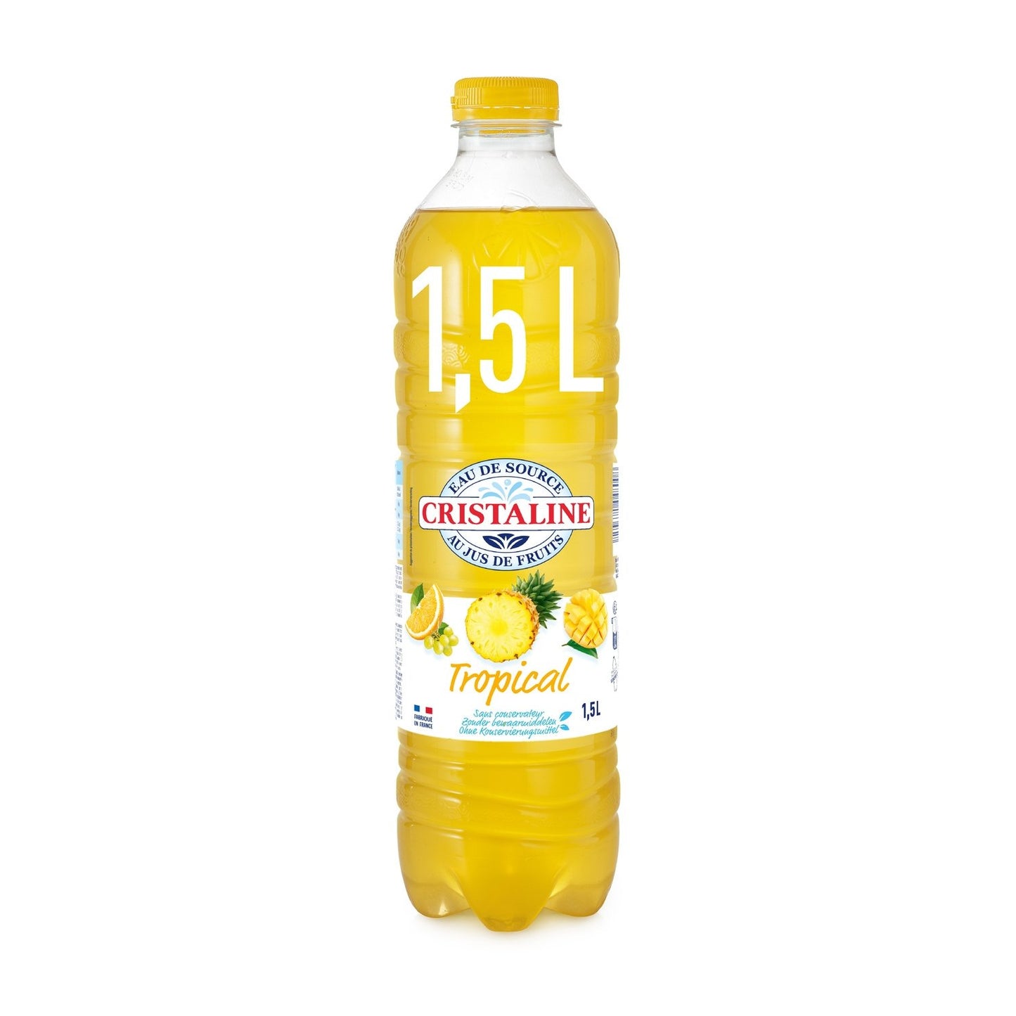 Still Spring Water Flavored with Tropical Juice CRISTALINE