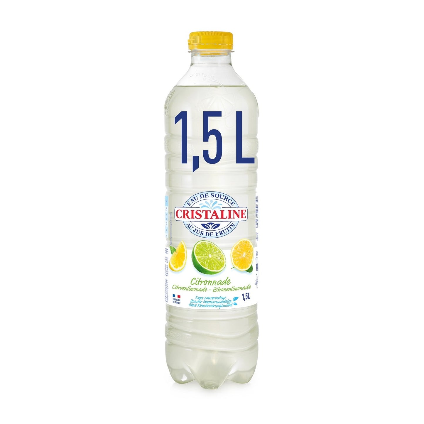 Eau Plate Aromatisée Jus Citronnade CRISTALINE la bouteille de 1,5L