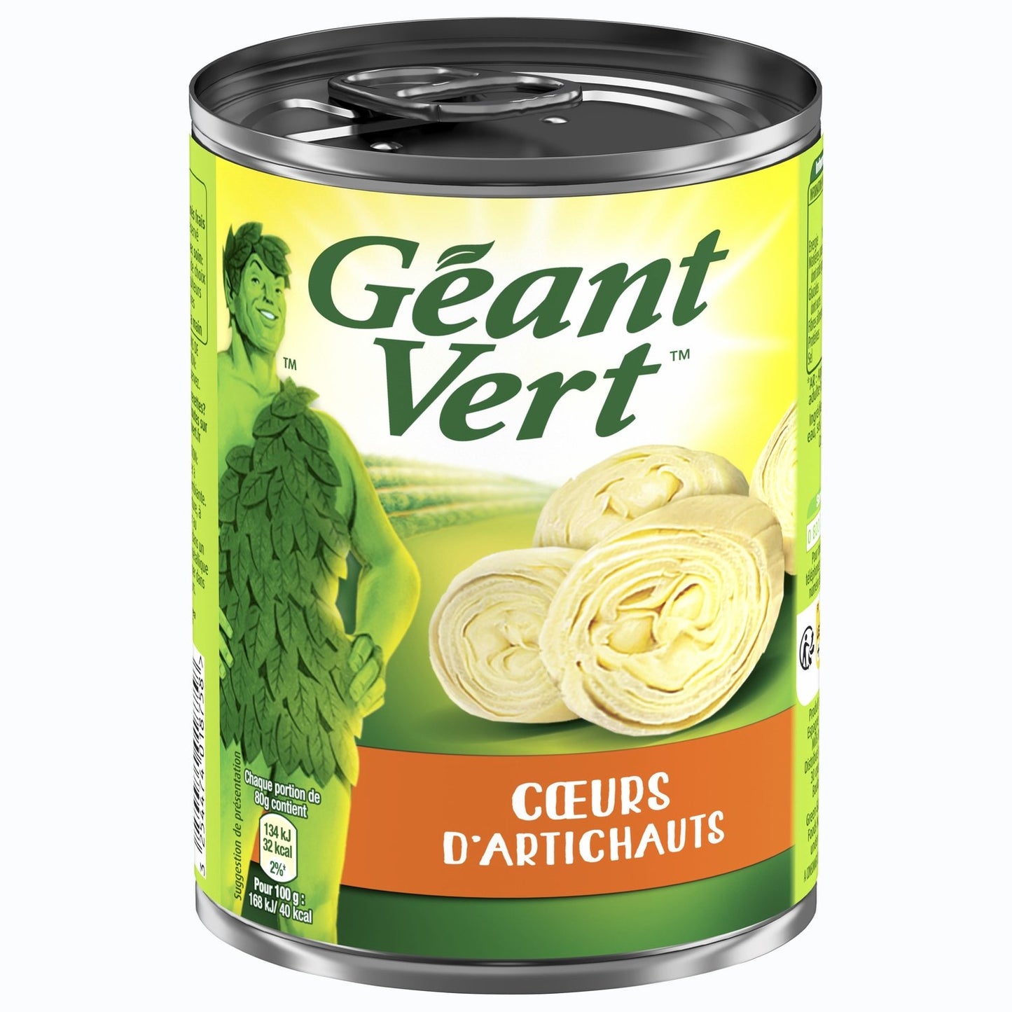 Cœurs d'Artichauts GEANT VERT la boîte de 240g net égoutté