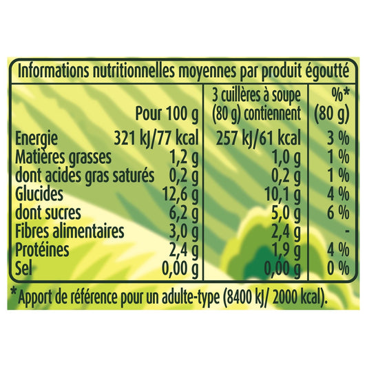 Maïs Bio Doux Sans Sel Sans Sucre Ajouté GEANT VERT