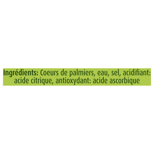 Cœur de Palmiers Coupés GEANT VERT