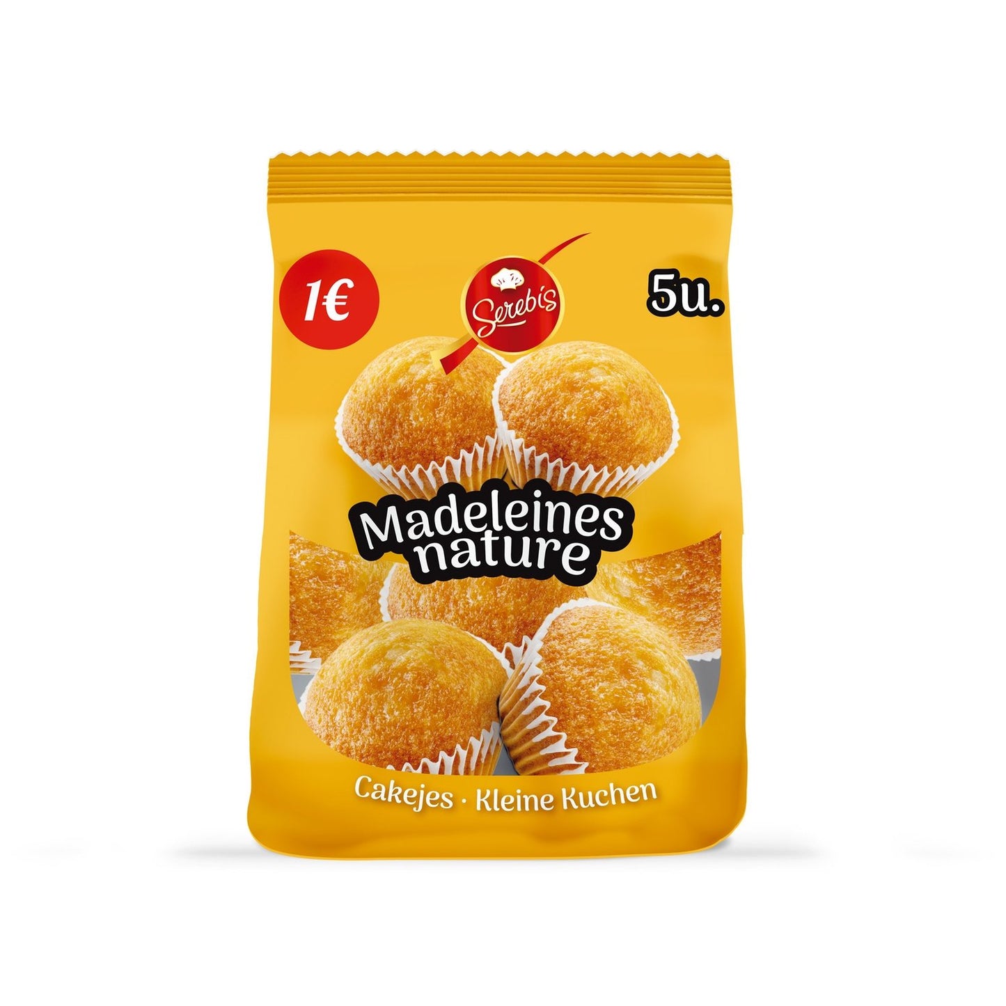 Madeleines Nature SEREBIS le paquet de 5 pièces