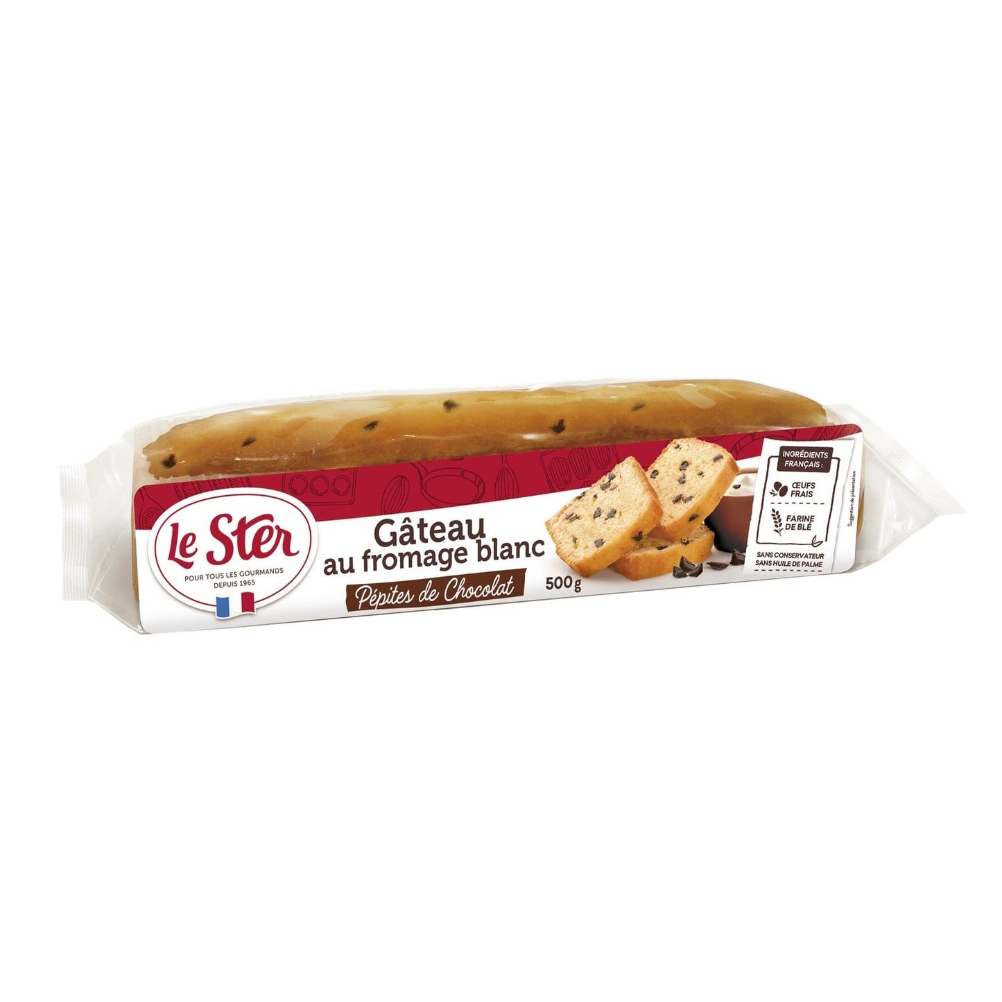 Gâteau au Fromage Blanc Pépites de Chocolat LE STER le paquet de 500g